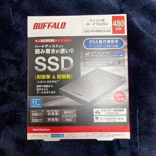 バッファロー(Buffalo)の【新品・未開封】BUFFALO SSD-PG480U3-BA (PC周辺機器)