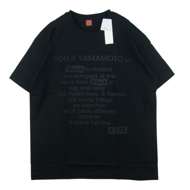 Yohji Yamamoto - ヨウジヤマモト UH-T29-006 S'YTE Tシャツ L 未使用 ...