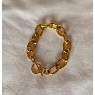 ザラ(ZARA)のgold chain bangle.(ブレスレット/バングル)
