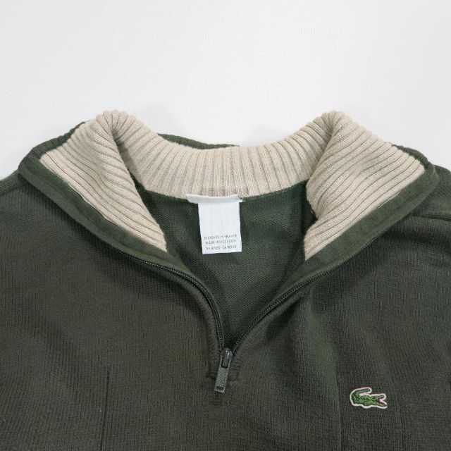 超歓迎特価 LACOSTE - ラコステ ワンポイント ハーフジップ ハイネック