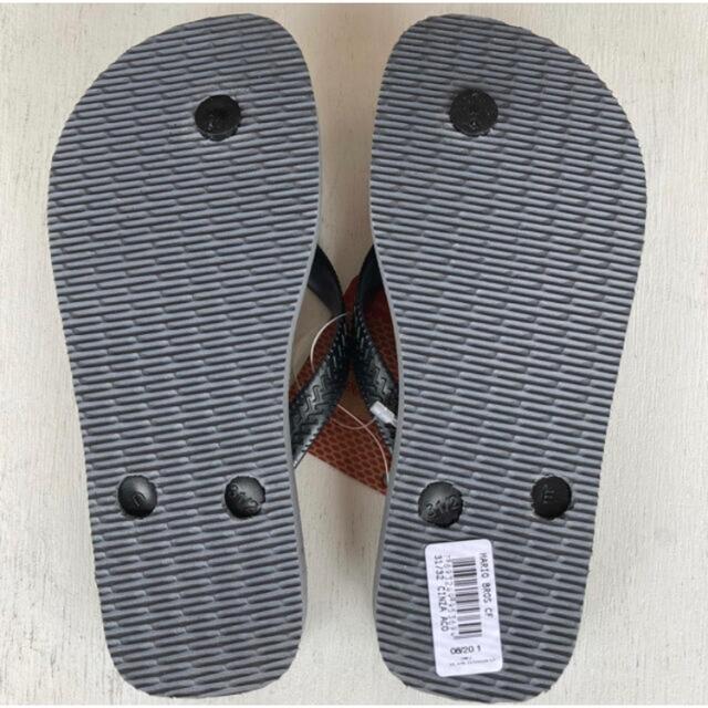 havaianas(ハワイアナス)の新品　スーパーマリオ　ハワイアナス　サンダル　ビーチサンダル　20-21cm キッズ/ベビー/マタニティのキッズ靴/シューズ(15cm~)(サンダル)の商品写真