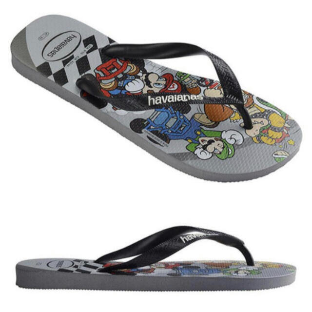 havaianas(ハワイアナス)の新品　スーパーマリオ　ハワイアナス　サンダル　ビーチサンダル　20-21cm キッズ/ベビー/マタニティのキッズ靴/シューズ(15cm~)(サンダル)の商品写真