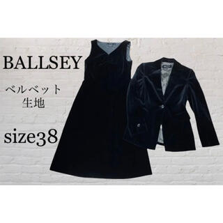 ボールジィ(Ballsey)のBALLSEY ボールジィ 美品 ベルベット ベロア生地テーラードジャケット(ロングドレス)