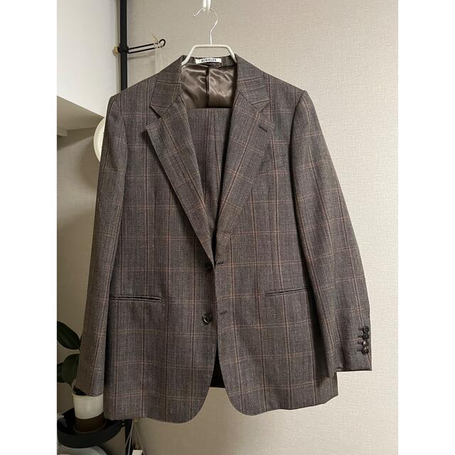 限定値下げ！auralee BLUEFACED WOOL CHECK ジャケット