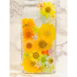 全機種対応 iPhoneケース スマホケース 押し花ケース 花 Android(スマホケース)