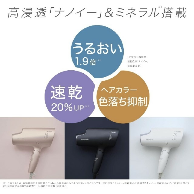 セール♪正規品 【新品・未開封】パナソニック ヘアードライヤー ナノケアEH-NA0G ネイビー