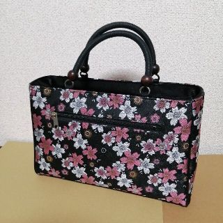 利休バッグ 和装バッグ 桜 桜柄(ハンドバッグ)