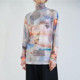 フィーニー(PHEENY)の4/18までPHEENY フィーニー Print drape neck(カットソー(長袖/七分))