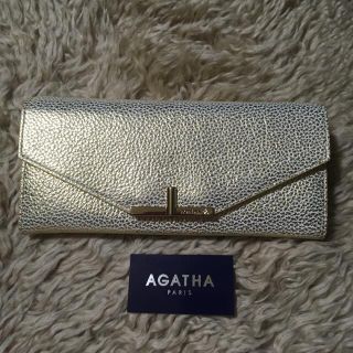 アガタ(AGATHA)のbaby_baby_cars様専用AGATHA  長財布　シャンパンゴールド(財布)