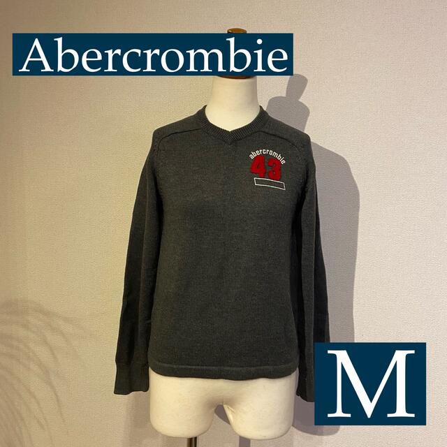 Abercrombie&Fitch(アバクロンビーアンドフィッチ)のアバクロ　Vネックセーター　M レディースのトップス(ニット/セーター)の商品写真