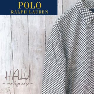 ポロラルフローレン(POLO RALPH LAUREN)のラルフローレンスポーツ コットンシャツ 長袖ギンガムチェックシャツ L (シャツ/ブラウス(長袖/七分))