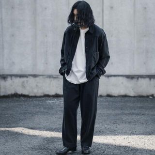 COMOLI シルクネップドローストリングパンツ 22SS