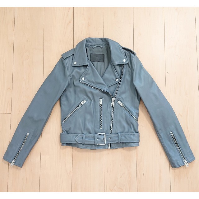 美品 ALLSAINTS シープレザージャケット 革ジャン ダブルライダース