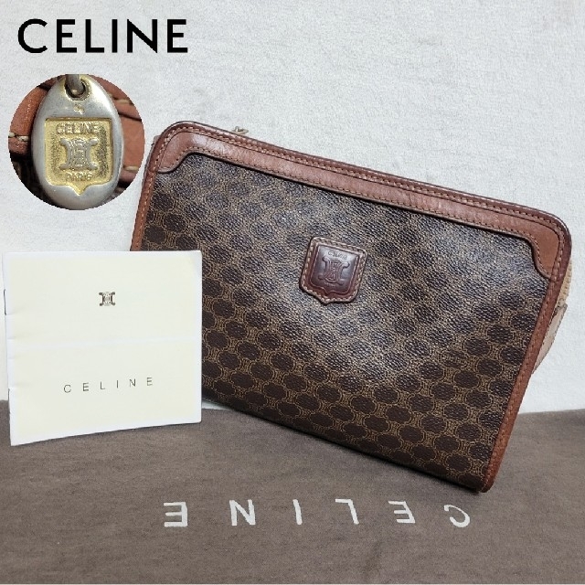 celine - セリーヌ クラッチバッグ セカンドバッグ マカダム柄 総柄 ...