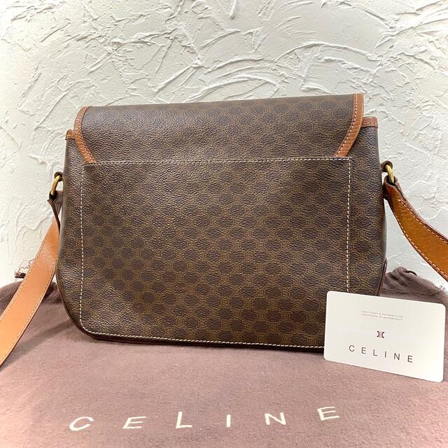 celine(セリーヌ)の【美品】CELINE ショルダーバッグ フラップ マカダム レザー  ブラウン レディースのバッグ(ショルダーバッグ)の商品写真