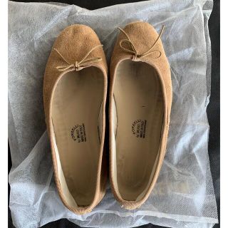 レペット(repetto)のポルセリ 37サイズ ライトブラウンスエード バレエシューズ(バレエシューズ)