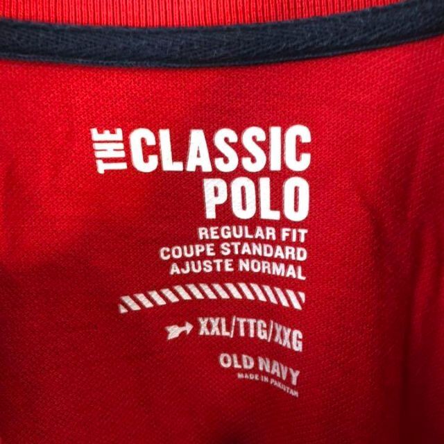 Old Navy(オールドネイビー)のOLD NAVY classic 半袖ポロシャツ 赤 コットンTシャツ 赤 メンズのトップス(ポロシャツ)の商品写真