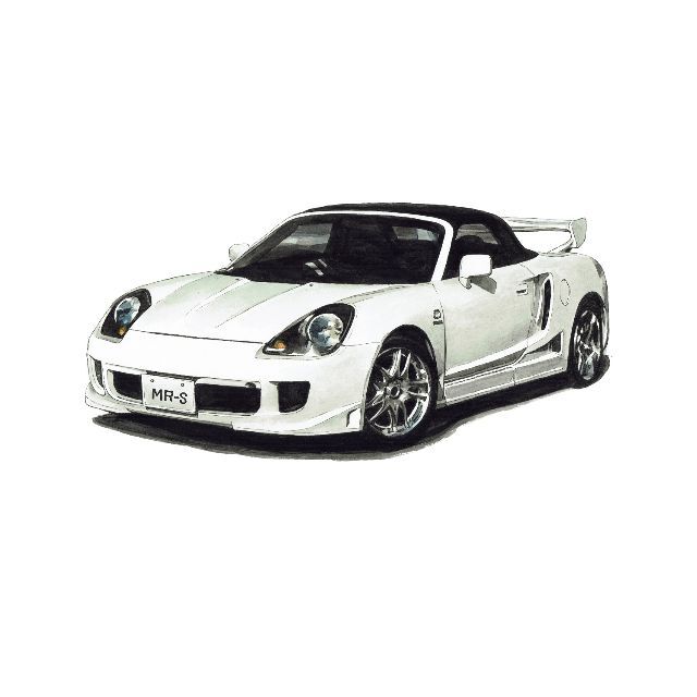 トヨタ(トヨタ)のNC-1351トヨタMR2/MR-S限定版画サイン有額装済作家平右ヱ門 自動車/バイクの自動車(カタログ/マニュアル)の商品写真