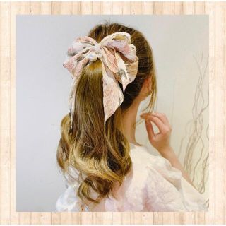 新品韓国　ヘアーアクセサリー　ヘアピン　お洒落リボン(ヘアピン)