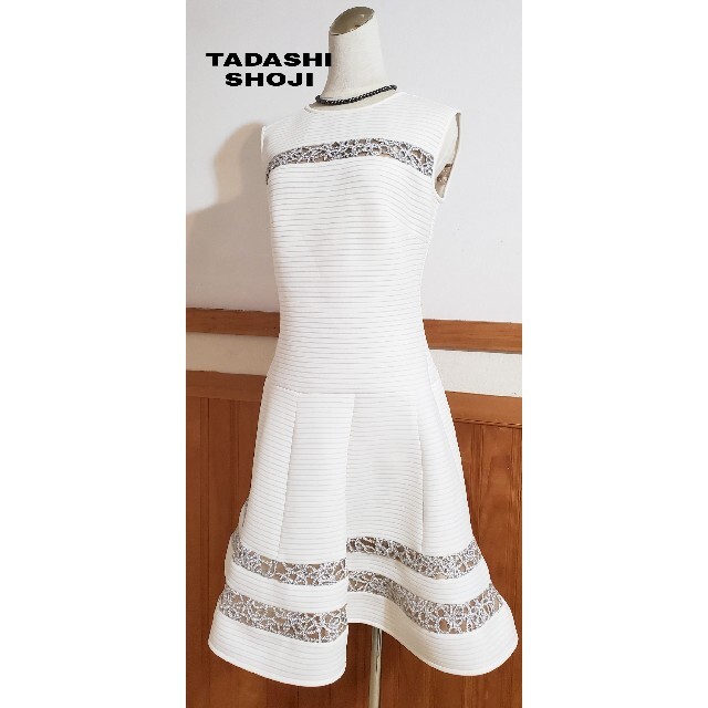 TADASHI SHOJI(タダシショウジ)のタダシ ジョージ【TADASHI SHOJI】フレアーワンピース 美品 レディースのワンピース(ひざ丈ワンピース)の商品写真