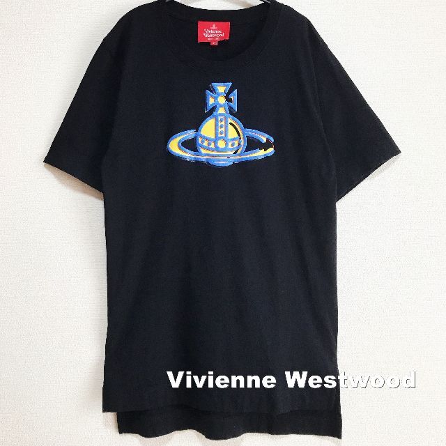 Vivienne Westwood(ヴィヴィアンウエストウッド)の【Vivienne Westwood】パネルORBアイコンロゴ BLK Tシャツ レディースのトップス(Tシャツ(半袖/袖なし))の商品写真