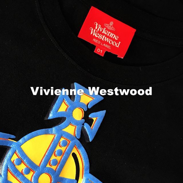 Vivienne Westwood(ヴィヴィアンウエストウッド)の【Vivienne Westwood】パネルORBアイコンロゴ BLK Tシャツ レディースのトップス(Tシャツ(半袖/袖なし))の商品写真