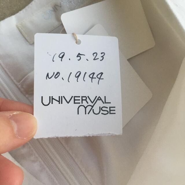 UNIVERVAL MUSE(ユニバーバルミューズ)の新品タグ 未着 ユニバーバル ミューズ APライティリネンワンピース2019SS レディースのワンピース(ひざ丈ワンピース)の商品写真