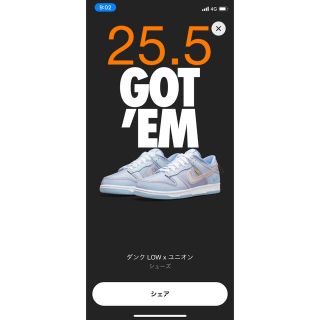 ナイキ(NIKE)のUNION Nike Dunk Low Passport Pack Argon(スニーカー)