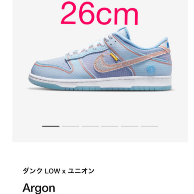 Nike dunk low×ユニオン　Argon