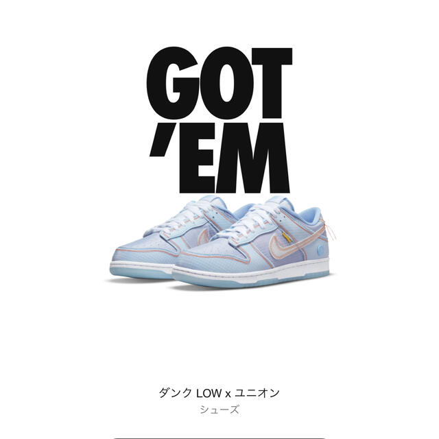 UNION × Nike Dunk Low Passport Packメンズ