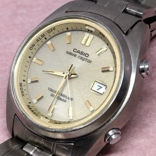 カシオ(CASIO)のカシオ タフソーラー電波腕時計　WVQ-110TDJ(腕時計(アナログ))