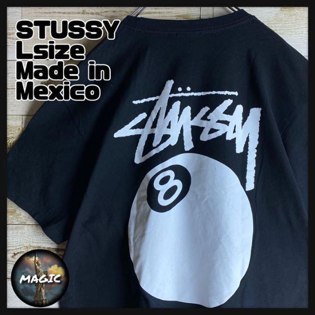 【超希少デザイン】STUSSY★8ボール入りTシャツ ビッグロゴ　ゆるだぼ