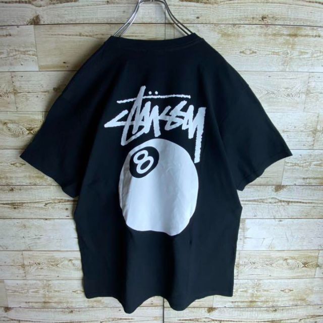 超希少デザイン】STUSSY☆8ボール入りTシャツ ビッグロゴ ゆるだ 超希少デザイン】STUSSY☆8ボール入りTシャツ ビッグロゴ ゆるだ