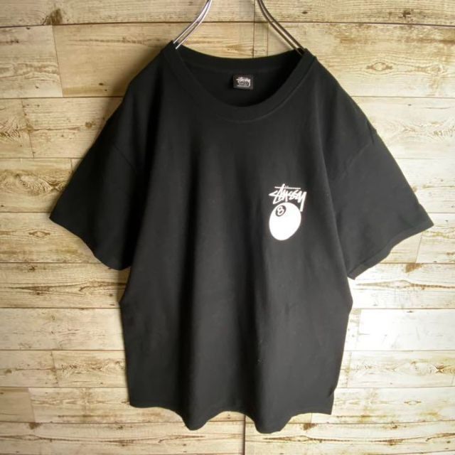 超希少デザイン】STUSSY☆8ボール入りTシャツ ビッグロゴ ゆるだ 超希少デザイン】STUSSY☆8ボール入りTシャツ ビッグロゴ ゆるだ