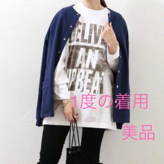 ジャーナルスタンダード(JOURNAL STANDARD)のジャーナルスタンダード　ブロックロゴロングTシャツ◆     美品(Tシャツ/カットソー(七分/長袖))