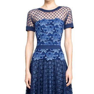 タダシショウジ(TADASHI SHOJI)の新品 0/2 Tadashi Shoji タダシショージ NH24020NT(ひざ丈ワンピース)