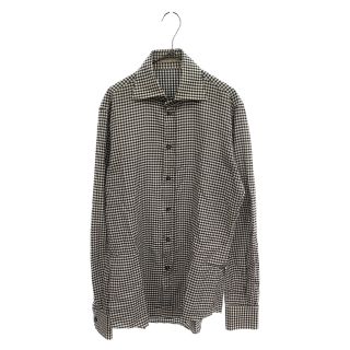 ボッテガヴェネタ(Bottega Veneta)のBOTTEGA VENETA ボッテガヴェネタ ギンガムチェック ロングスリーブシャツ 長袖シャツ ブラック/ホワイト(シャツ)