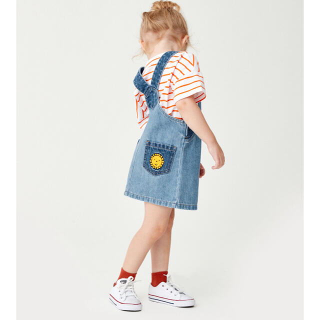 NEXT(ネクスト)のnextﾈｸｽﾄﾐｯﾌｨｰサロペットデニム キッズ/ベビー/マタニティのキッズ服女の子用(90cm~)(ワンピース)の商品写真