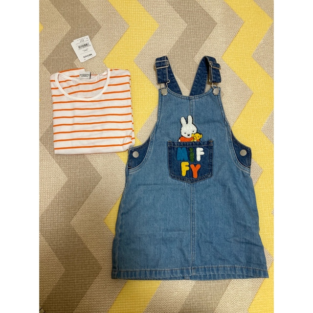 NEXT(ネクスト)のnextﾈｸｽﾄﾐｯﾌｨｰサロペットデニム キッズ/ベビー/マタニティのキッズ服女の子用(90cm~)(ワンピース)の商品写真