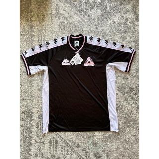 パレス(PALACE)のPALACE × KAPPA JERSEY BLACK Lサイズ パレス カッパ(Tシャツ/カットソー(半袖/袖なし))