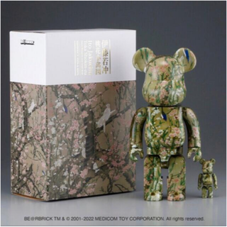 ベアブリック(BE@RBRICK)のBE@RBRICK 伊藤若冲「桃花小禽図」 100% ＆ 400%(その他)