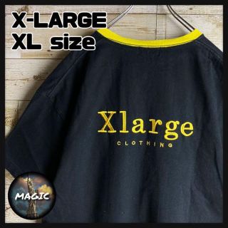 エクストララージ(XLARGE)の【超希少デザイン】エクストララージ★刺繍ロゴ入りTシャツ　オーバーサイズ　肉厚(Tシャツ/カットソー(半袖/袖なし))