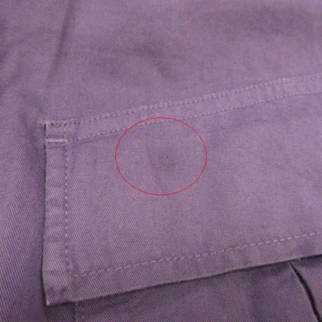 WEGO(ウィゴー)のウィゴー WEGO シャツジャケット 長袖 紫 L *E514 メンズのジャケット/アウター(その他)の商品写真