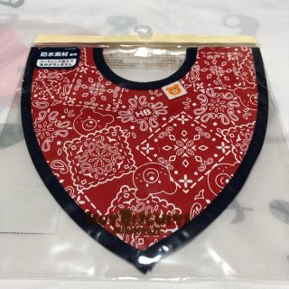 ミキハウス(mikihouse)のy様専用✯新品未使用☆ミキハウス スタイ 防水 赤(ベビースタイ/よだれかけ)