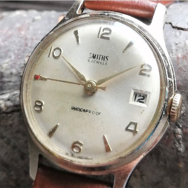 保障できる SMITH - 英国製 腕時計 デイト　ゴールドプレート SMITHS 【OH済み】スミス 腕時計(アナログ)