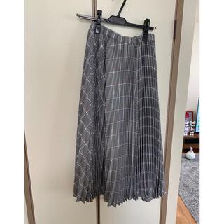 【rosy monster】check pleats skirt(ロングスカート)