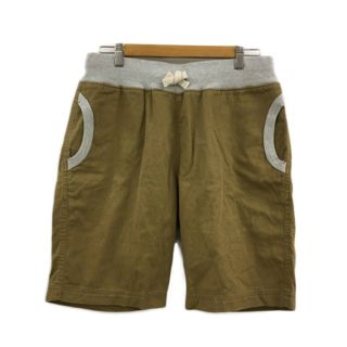 チャンピオン(Champion)のチャンピオン パンツ ハーフ ショート 無地 ウエストゴム L 茶 グレー(ショートパンツ)