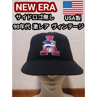 ニューエラー(NEW ERA)の激レア 90s アメリカ製 ニューエラ アメリカンリーグ キャップ 帽子ネイビー(キャップ)