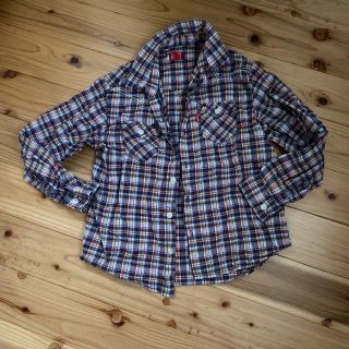 リーバイス(Levi's)のキッズチェックシャツ　140(ジャケット/上着)