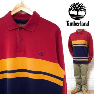 ティンバーランド(Timberland)のTimberland ティンバーランド マルチカラー ボーダー ポロシャツ 長袖(ポロシャツ)